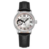 Stuhrling施图灵 女表 Legacy 皮革银色表盘机械手表 经典时尚 全球购