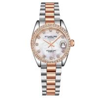 Stuhrling施图灵 女式石英手表 Vogue 银色表盘女士手表 M15947