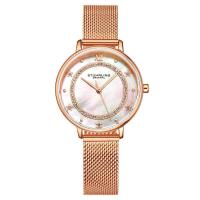 STUHRLING 施图灵女表 Symphony 幻彩石英银色表盘女士石英手表 M16777