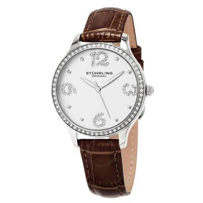 STUHRLING 施图灵女表 Vogue 银色表盘女士石英手表 M15310