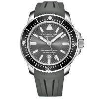 STUHRLING施图灵 Maritimer 935 石英 43 毫米橡胶表带潜水表经典时尚男士手表