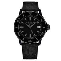 STUHRLING施图灵 Aquadiver 自动黑色表盘经典流行百搭男士机械手表 M17998