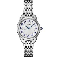 SEIKO/精工 正品代购 女士手表 Essentials时尚钢带休闲小蓝针防水石英腕表 送女友礼物