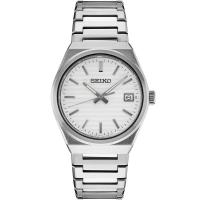 SEIKO/精工Essentials系列正品男士手表 商务运动百搭大三针白盘钢带腕表