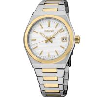 SEIKO/精工 Essentials系列中性手表 时尚百搭简约三大针钢带100米防水石英表