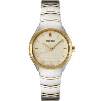 SEIKO/精工 Essentials系列中性手表 时尚商务运动百搭腕表大三针圆盘钢带石英表