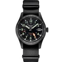 SEIKO/精工中性 黑盘自动机械表时尚运动日历GMT两地时防水运动手表