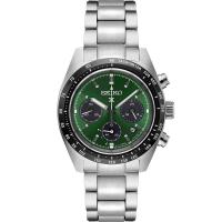 SEIKO/精工经典商务手表 Prospex Speedtimer太阳能三眼计时钢带防水表