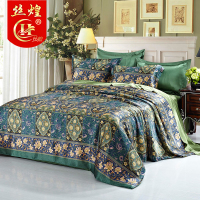 丝煌真丝四件套100%桑蚕丝床上用品宽幅丝绸婚庆家纺真丝床品套件