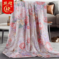 丝煌真丝被套桑蚕丝被套单件喷绘双面丝绸被罩婚庆春夏季定做