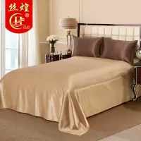 丝煌真丝床单100%桑蚕丝单件纯色重磅加厚整幅丝绸床品