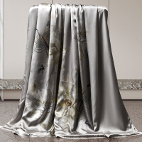 丝煌新中式真丝被套宽幅双面100%桑蚕丝被套单件丝绸被罩床上用品