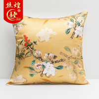 丝煌真丝抱枕套桑蚕丝靠垫套午睡靠枕客厅沙发汽车方形枕头套含芯