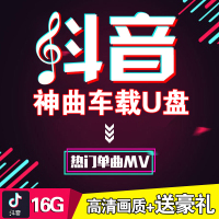 车载U盘dvd音乐2018抖音热流行神曲无损高清16G内存带歌曲mp4