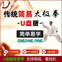 太极拳教学视频U盘初学者入门吴阿敏陈氏杨氏24式二十四教程优盘
