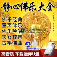 车载U盘经典佛教音乐佛曲童声念佛静心佛乐古筝佛曲内存卡