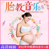 胎教音乐u盘 怀孕早中晚期孕妇听轻音乐纯音乐带画面胎教车载u盘