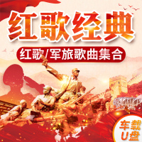 汽车载专用音乐U盘[国庆70年军歌]506070年代红歌军歌国歌