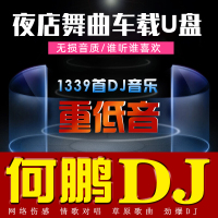 何鹏DJ舞曲U盘 中文dj重低音慢摇车载U盘嗨曲无损音质MP3