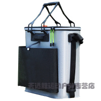 钓鱼桶加厚可折叠活鱼桶双层防水鱼护包防水EVA钓鱼装备多功能大容量鱼箱