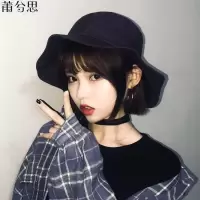 莆兮思puxisi渔夫帽女夏韩版百搭潮日系学生软妹小清新文艺遮阳帽原宿chic盆帽