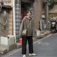 莆兮思puxisi秋冬加绒加厚拉链卫衣女韩版学生长袖宽松连帽bf原宿风开衫外套潮