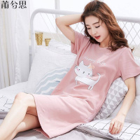 莆兮思puxisi睡裙女夏女士短袖睡衣女夏女学生韩版宽松休闲可爱家居服