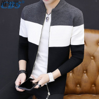 莆兮思puxisi正品秋冬男装针织衫开衫外套男士拉链开衫夹克线衫男款毛衫男