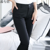 莆兮思puxisi送皮带2019韩版休闲裤女长裤黑色职业西装工装裤子女夏季薄款显瘦