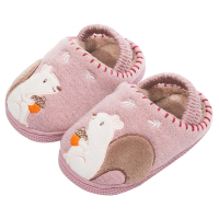 宝宝拖鞋冬季1-3岁女棉拖鞋防滑软底室内婴幼儿小童秋男儿童家居