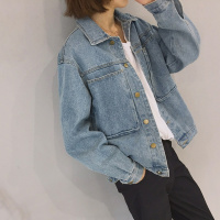 牛仔外套女韩国ulzzang原宿风bf韩版宽松百搭夹克学生上衣春秋潮