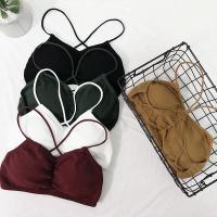 欧洲站夏后背交叉文胸带胸垫裹胸细带美背防走光抹胸打底内衣带