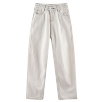 宽松直筒牛仔裤女春秋2018新款韩版学生高腰显瘦阔腿裤学生长裤