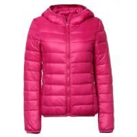 2018新款韩版轻薄羽绒服女短款韩版大码立领连帽修身秋冬女装外套