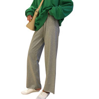 秋季女装韩版宽松百搭抽绳休闲裤高腰显瘦阔腿裤运动裤直筒裤长裤