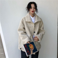 羊羔毛棉服外套女冬季2018新款韩版宽松百搭学生加厚保暖棉衣棉袄