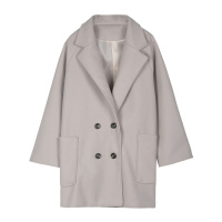 大衣女中长款秋季2018流行韩版新款过膝呢子森系毛呢外套秋冬学生