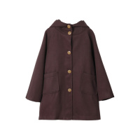 网红呢子大衣秋装女装日系甜美可爱熊耳朵宽松显瘦斗篷型毛呢外套