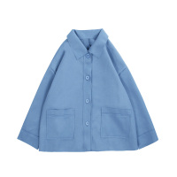 2018秋冬韩版新款闺蜜款毛呢外套开衫甜美复古显瘦气质呢子大衣女