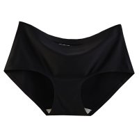 6条装 无痕内裤女冰丝一片式中腰女士性感舒适透气纯棉裆三角裤头