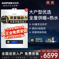 索普恩(SOOPOEN)燃气壁挂炉天然气热水器家用两用采暖炉洗浴地暖锅炉BW-36KW(60-360㎡)