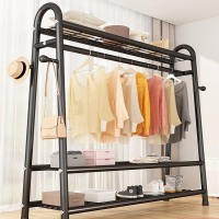 挂衣架卧室内简易晾衣架落地折叠家用置物古达学生宿舍晒衣服收纳杆子