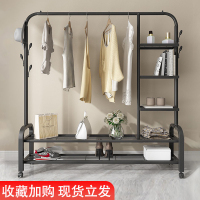 简易晾衣架落地折叠室内单杆式凉衣服晒架子古达家用衣帽架卧室挂衣架