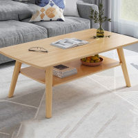 客厅小茶几花几简约现代木质小户型古达卧室坐地出租房简易双层矮桌子