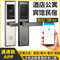 酒店门锁民宿公寓密码锁智能感应通通锁古达刷卡锁宾馆磁卡电子门锁