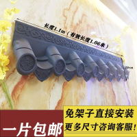仿古瓦片树脂瓦仿古屋檐门头装饰瓦古达塑料瓦琉璃瓦合成pp瓦片屋顶檐