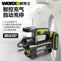 威克士wu092便携式汽车车载多功能自动充停单缸高压打气泵充气泵