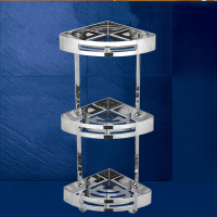 定制浴室置物架壁古达挂钩304不锈钢洗手间收纳墙角转角卫生间三角架