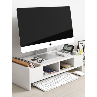 定制桌面置物架办公收纳桌上书架办公桌电脑增高架小型学生书柜办公室