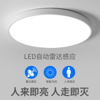 定制雷达声控感应吸顶灯led阳台过道走廊楼梯玄关灯人体红外线感应灯